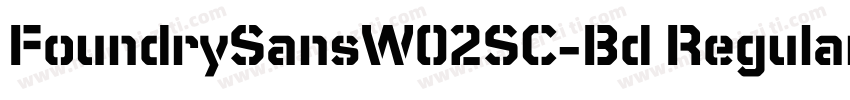 FoundrySansW02SC-Bd Regular字体转换